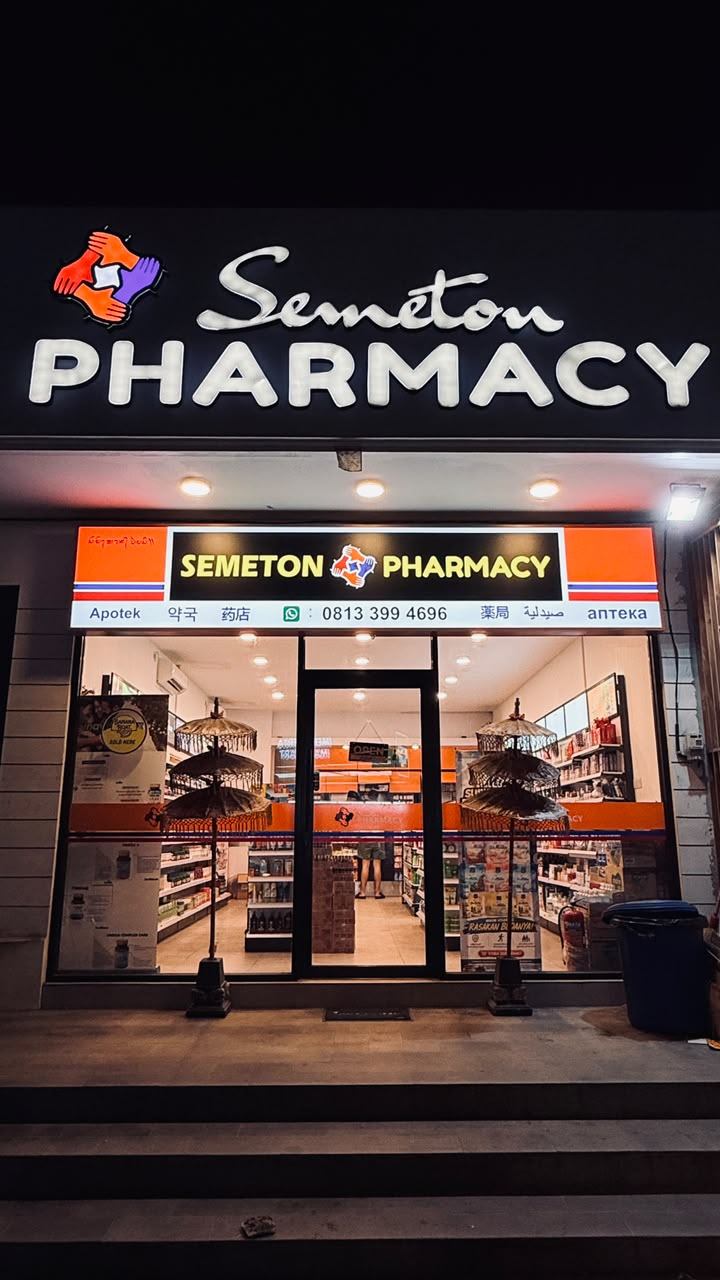Illuminated Semeton Pharmacy sign